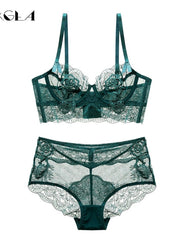 Load image into Gallery viewer, Luxurious Bra &amp; Panties Lace Lingerie Set
