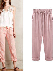 Load image into Gallery viewer, Linen Baggy Pants 
