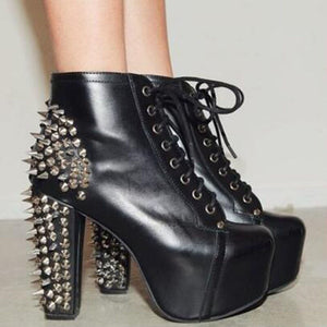 Chunky High Heel With Spikes