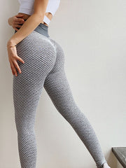 Load image into Gallery viewer,  High Waist Booty Enhancing Texture Leggings
