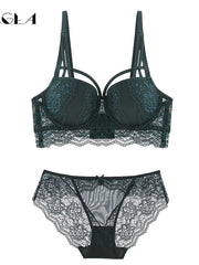 Load image into Gallery viewer, Lace Lingerie Set Bra &amp; Panties
