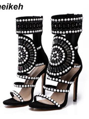 Load image into Gallery viewer, Beaded High Heels
