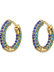 Load image into Gallery viewer, Women CZ Rainbow Earrings Cubic Zirconia - vendach
