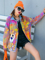Load image into Gallery viewer, Colorful Graffiti Jacket