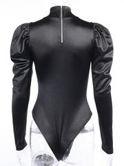 Load image into Gallery viewer, Long-Sleeve Velvet Bodysuit
