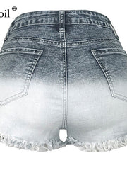 Load image into Gallery viewer, High Waist Frayed Shorts
