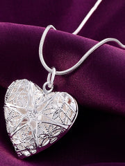 Load image into Gallery viewer,  Sterling Silver Chain &amp; Heart Pendant

