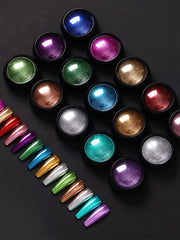 Load image into Gallery viewer, Metallic Color Nail Powder
