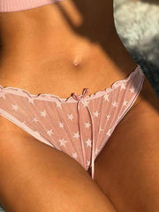 Load image into Gallery viewer, Cute Sheer Lace Star Underwear
