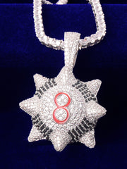 Load image into Gallery viewer, Spiked Ball Pendant Necklace
