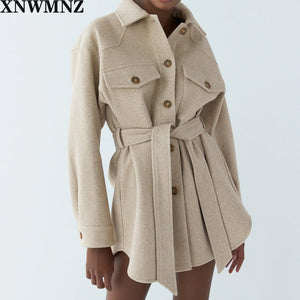 Loose Woolen Coat