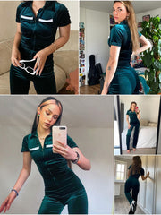 Load image into Gallery viewer, Velvet Jumpsuit
