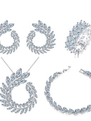 Load image into Gallery viewer, Sterling Silver Cubic Zirconia Jewelry Set
