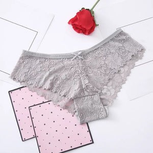 Sexy Low Waist Floral Lace Panties