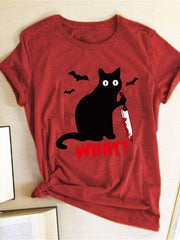 Load image into Gallery viewer, Murderous Black Cat T-Shirt
