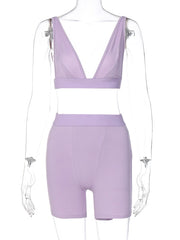 Load image into Gallery viewer,  Crop Tank Top &amp; Track Shorts
