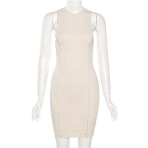 Sleeveless Ribbed Bodycon Dress