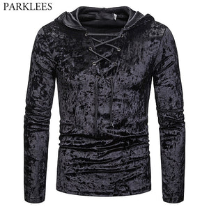 Long Sleeve Hoodie Velvet T-Shirt