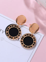 Load image into Gallery viewer,  Black &amp; Gold Acrylic Earrings
