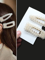 Load image into Gallery viewer, Handmade Pearl Hair Clips
