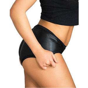 Faux Leather Scrunch Butt Underwear