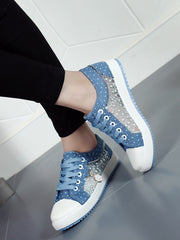 Load image into Gallery viewer, Lace &amp; Canvas Sneakers
