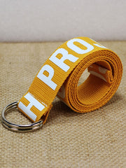 Load image into Gallery viewer,  Unisex Canvas Belts Letters Printed D Ring Double Buckle 
