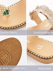 Load image into Gallery viewer, Pearl Pineapple Sandals
