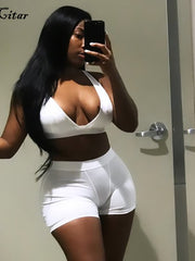 Load image into Gallery viewer,  Crop Tank Top &amp; Track Shorts
