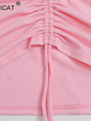 Load image into Gallery viewer, Front Drawstring Crop-Top
