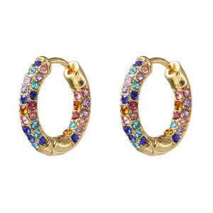 Women CZ Rainbow Earrings Cubic Zirconia - vendach