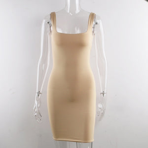  Sleeveless Bodycon Mini Dress 