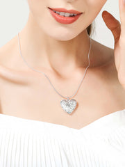 Load image into Gallery viewer,  Sterling Silver Chain &amp; Heart Pendant
