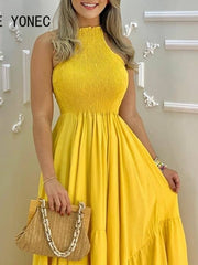 Load image into Gallery viewer, Ruffle Maxi Dress
