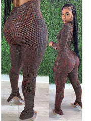 Load image into Gallery viewer, Sequin Top and Legging Pants
