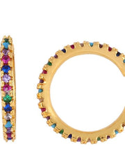 Load image into Gallery viewer, Women CZ Rainbow Earrings Cubic Zirconia - vendach
