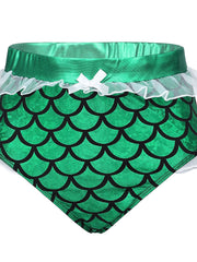 Load image into Gallery viewer,  High Waist Mermaid Ruffles Trim Booty Shorts 
