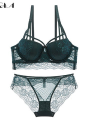Load image into Gallery viewer, Lace Lingerie Set Bra &amp; Panties
