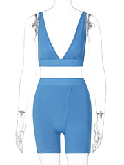 Load image into Gallery viewer,  Crop Tank Top &amp; Track Shorts
