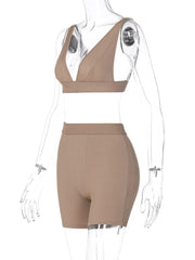 Load image into Gallery viewer,  Crop Tank Top &amp; Track Shorts
