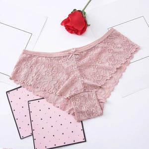 Sexy Low Waist Floral Lace Panties