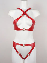 Load image into Gallery viewer, Faux Leather Lingerie Harness
