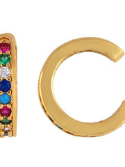 Load image into Gallery viewer, Women CZ Rainbow Earrings Cubic Zirconia - vendach
