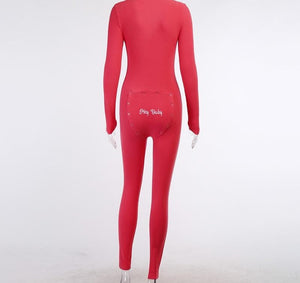 Long Sleeve Bodycon Jumpsuit