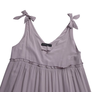 V-Neck Ruffles Sundress