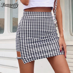 Asymmetrical Mini-skirt