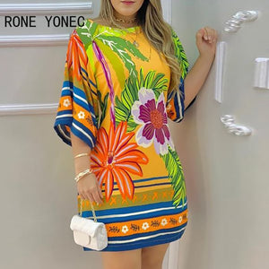 Elegant Tropical Dress