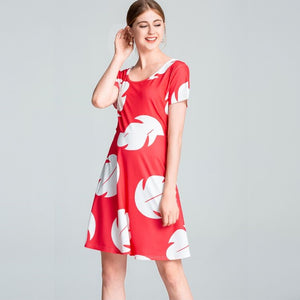 Leaf Print Dress