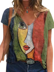 Load image into Gallery viewer, Loose V-Neck T-Shirt
