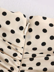 Load image into Gallery viewer, Polka dot High-waisted Skirt
